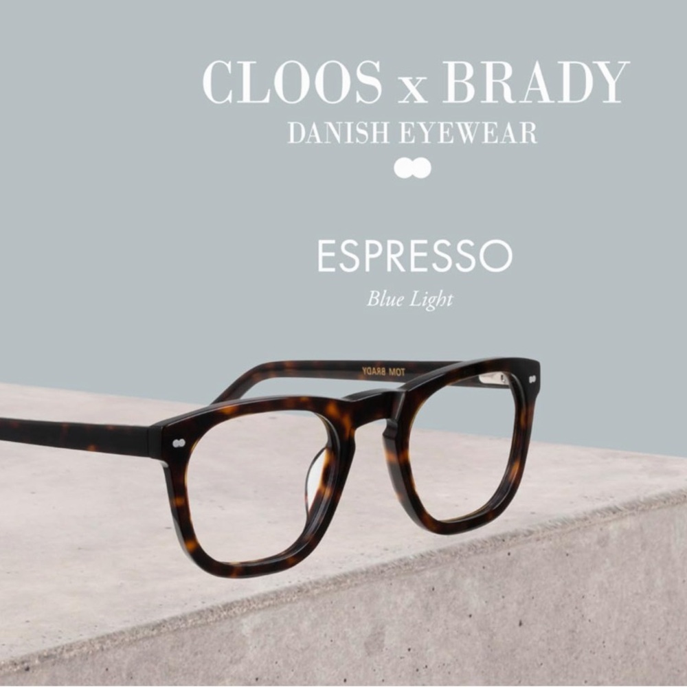 Cloos x Brady Espresso Blue Light Glasses Tortoise Tom Brady - Picture 8 of 8